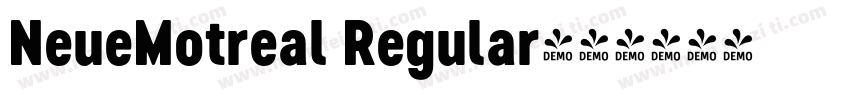 NeueMotreal Regular字体转换